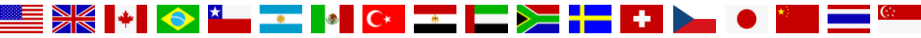Verschiedene Länderflaggen